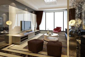 济宁兖州观澜国际130平米三居室现代简约风格装修