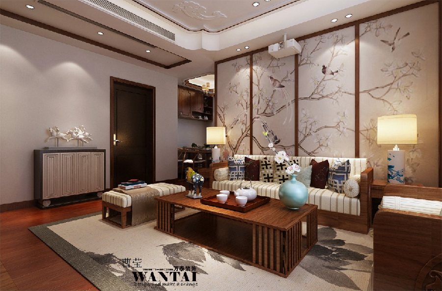 济宁凤凰城110平室内设计装修效果图，加减人生的独特韵味